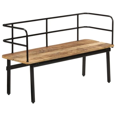 Afbeelding van Bank 120x40x70 cm massief mangohout