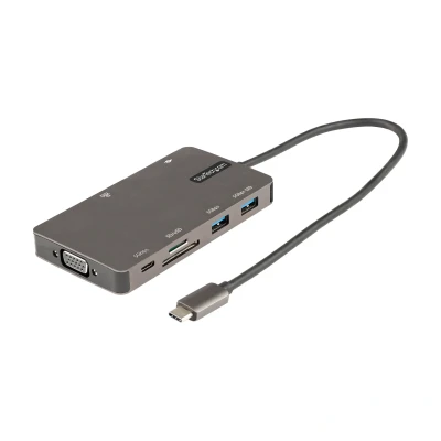 Afbeelding van StarTech.com USB C Multiport Adapter, HDMI 4K 30Hz of VGA Travel Dock, 5Gbps 3.0 Hub (USB A / US