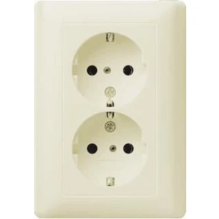 Afbeelding van Gira Standaard 55 wandcontactdoos randaarde 16A 250V creme wit