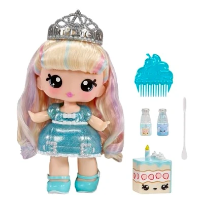 Afbeelding van YUMMILAND Grote Pop en Num Nom Lipgloss Huisdier Callie Verjaardagstaart Sprinks Geparfumeerde Karakterpop met DIY Set Geschikt voor Kinderen Vanaf 4 Jaar