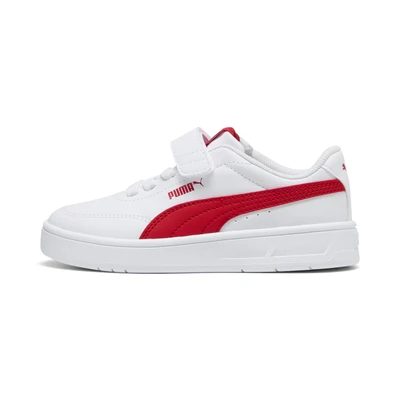 Afbeelding van Court Classic Clean sneakers, Rood/Wit, Maat 30 PUMA