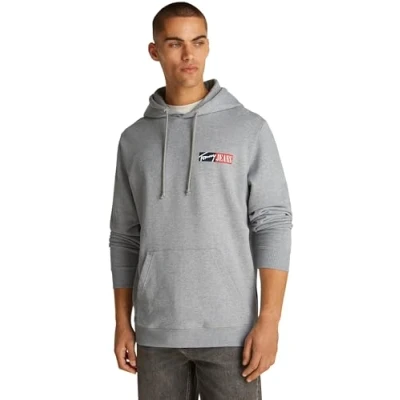 Afbeelding van Tommy Jeans Entry Graphic Hoodie Sweater, Heren, Maat: 50, Grey