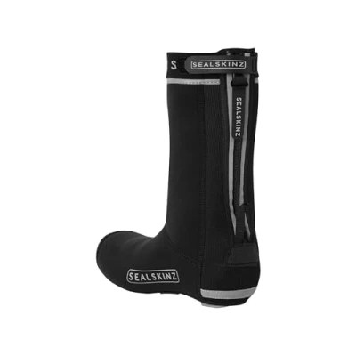 Afbeelding van SEALSKINZ Uniseks Caston overschoenen met open zool voor fietsers, alle weersomstandigheden, zwart, S