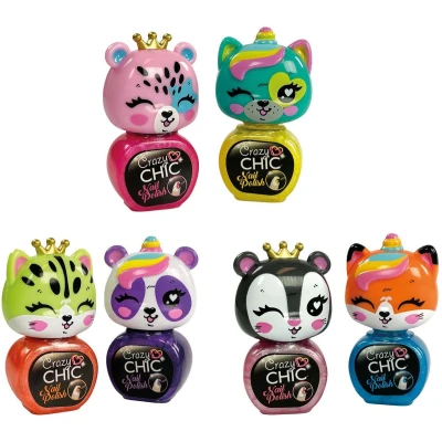 Afbeelding van Clementoni Crazy Chic Nagellak Dieren, 2st.
