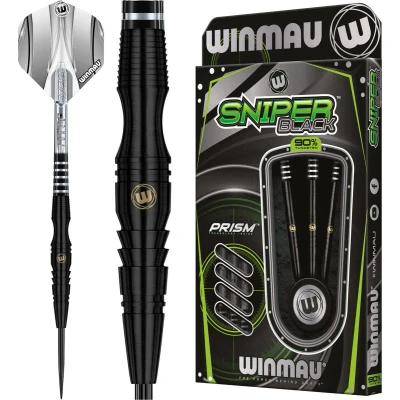 Afbeelding van WINMAU Sniper Black: Steeltip Tungsten Dartpijlen Professioneel 22g