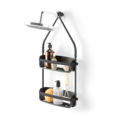 Afbeelding van Umbra Doucherek Flex Double Douche Caddy Zwart 31x9x65cm