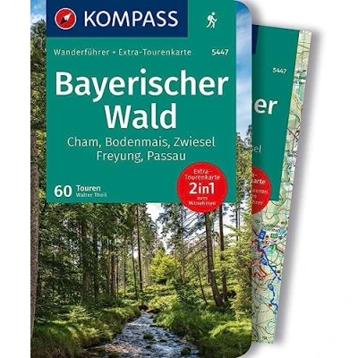 Afbeelding van KOMPASS Wanderführer Bayerischer Wald, Cham, Bodenmais, Zwiesel, Freyung, Passau, 60 Touren mit Extra Tourenkarte: GPS Daten zum Download: 5447