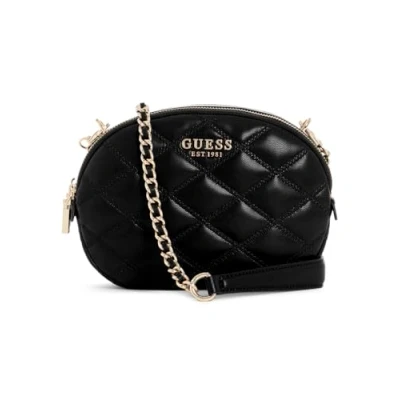 Afbeelding van Guess Tamsin Double ZIP Crossbody Schoudertas, Dames, Maat: One Size, Black