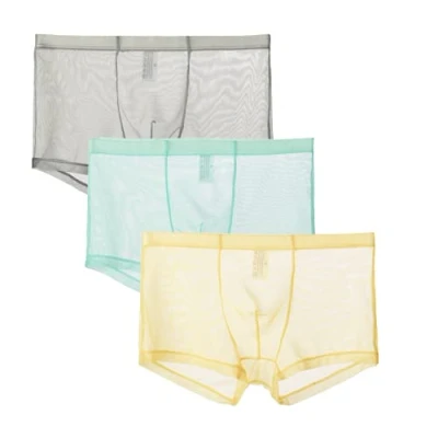Afbeelding van lclvld mannen sexy boxershort broek pure doorschijnende onderbroek lingerie transparante