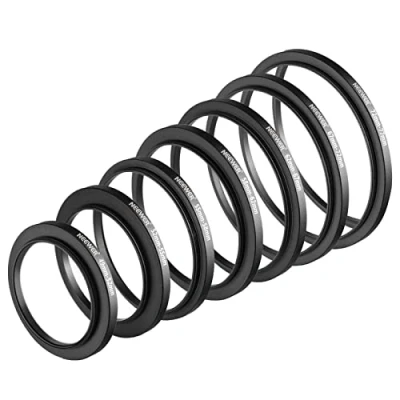 Afbeelding van Neewer 7 stks 49mm 77mm Filter Step Up Ringen Stepping Adapter Set (49 52 55 58 62 67 72 77mm)