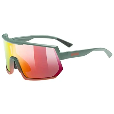 Afbeelding van uvex sportstyle 235 sportbril voor dames en heren condensvrij drukvrij draagcomfort &amp; perfecte pasvorm moss grapefruit matt/red one size