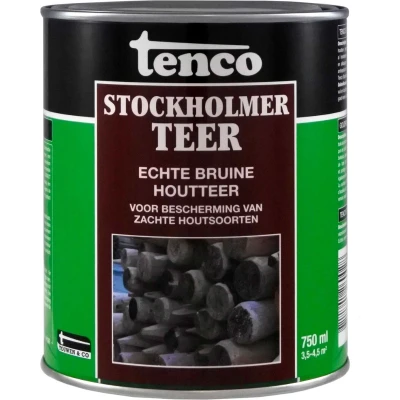 Afbeelding van Tenco Stockholmer Teer Bruin 0,75 ltr Buiten onderhoud