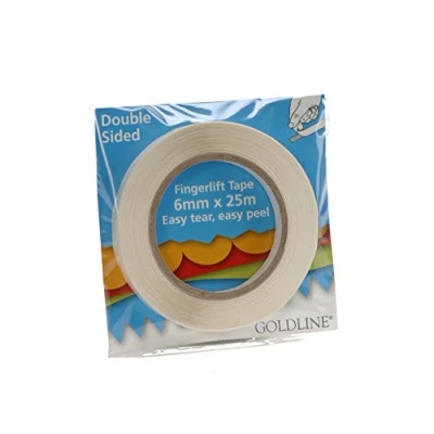 Afbeelding van Clairefontaine GFT01Z Zelfklevende tape (dubbelzijdig, geschikt voor passe partouts, 6 x 25 mm) kleurloos helder