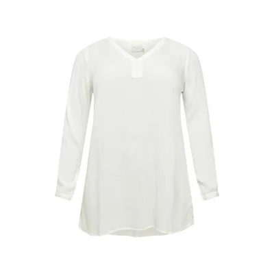 Afbeelding van Kaffe Curve V NECK Tuniek, Dames, Maat: 52, Chalk