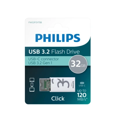 Afbeelding van Philips USB Stick Click C 32GB Shadow Grey