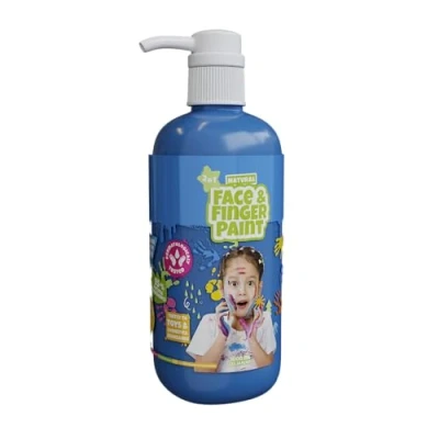 Afbeelding van Natural Face &amp; Finger Paint 1000 ml Bottle Dispenser Blauw