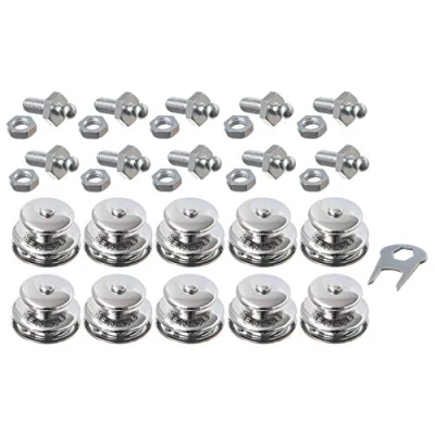 Afbeelding van New Marine Tenax bovenstukken, 10 stuks (groot) + schroeven met schroefdraad M5 x10 1 sleutel