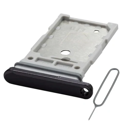 Afbeelding van MMOBIEL Dual Simkaart Houder Geschikt voor Samsung Galaxy S23 / Plus Sim Tray Dubbele Simkaarthouder Vervanging Card Incl. Pin en Waterdichte Rubberen Ring Zwart
