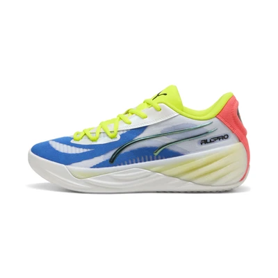Afbeelding van All Pro NITROâ¢ basketbalschoenen uniseks, Roze/Geel/Wit, Maat 52 PUMA
