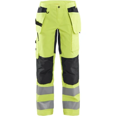Afbeelding van Blaklader Dames werkbroek High Vis met stretch 7163 1811 Geel/Zwart C40