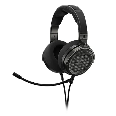 Afbeelding van Corsair Virtuoso PRO Bedrade Open Back Gaming Headset Afneembare Unidirectionele Microfoon 50mm Graphene Drivers 20Hz 40 kHz Frequentie Reponse Carbon