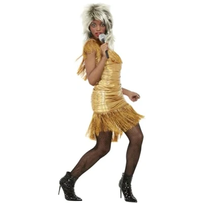 Afbeelding van Smiffys Kostuum M Simply The Best Legend Tina Goudkleurig