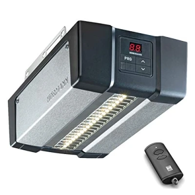 Afbeelding van Hörmann Supra Matic P serie 4 garagedeuropener (deuropener, inclusief HSE handzender, aansluitkabel, deurbreedte 6000 mm/deurbladoppervlak max. 15,00 m²) 4510320, grijs