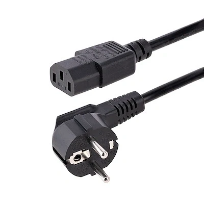 Afbeelding van StarTech.com 713E 3M POWER CORD electriciteitssnoer Zwart CEE7/7 C13 stekker
