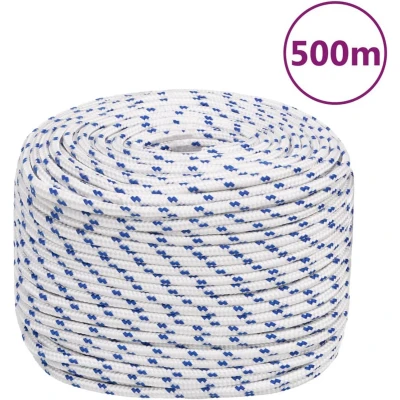 Afbeelding van vidaXL Boot touw 10 mm 500 m polypropyleen wit