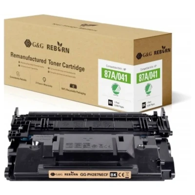 Afbeelding van G&amp;G Toner vervangt HP 87A Compatibel Zwart 9000 bladzijden Reborn remanufactured 21242