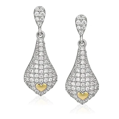 Afbeelding van Orphelia Oorbel Bicolor Zirconium Sterling Zilver 925