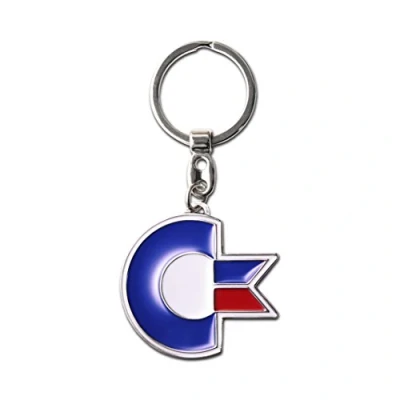 Afbeelding van Nerd Commodore C64 Logo Sleutelhanger Key Ring Gekleurd Gelicentieerd Origineel Ontwerp LOGOSHIRT, Meerkleurig, 10