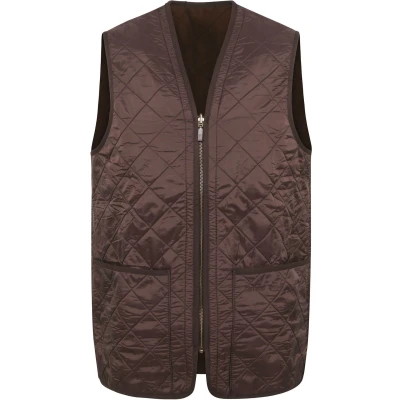 Afbeelding van Barbour Voering Polarquilt Bruin maat XXL Heren Binnenjas met Modern fit Pasvorm Katoen