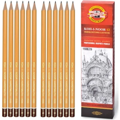 Afbeelding van Potloodstift Koh I Noor 1500 2H Omdoos a 12 stuk stuks