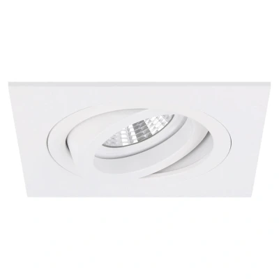 Afbeelding van Yphix Torino Inbouwspot Wit Vierkant Kantelbaar 1 Lichtpunt 93x93mm LEDdirect.nl