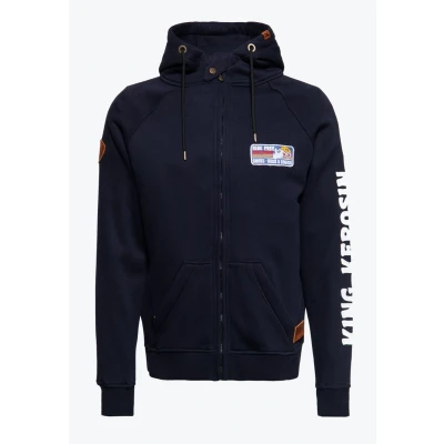 Afbeelding van King Kerosin KK Adventure Gear Ride Free Vest met capuchon 2 in 1 Softshell voering S Blauw