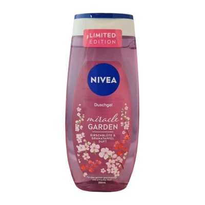 Afbeelding van 6x NIVEA Douchegel Miracle Garden Kersenbloesem &amp; Granaatappel 250ml