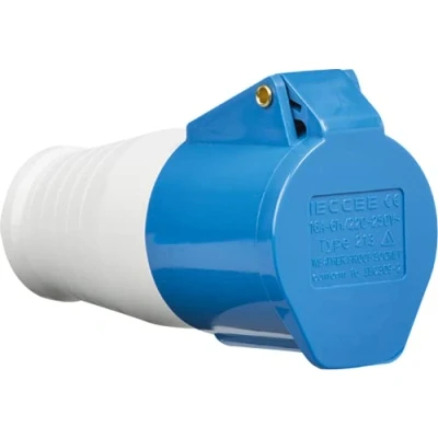 Afbeelding van Knightsbridge IN007 IP44 aansluiting 2P+E, 240 V, blauw, V 16 A