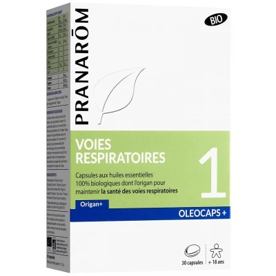 Afbeelding van Pranarôm Oléocaps+ 1 Ademhalingswegen Organisch 30 Capsules