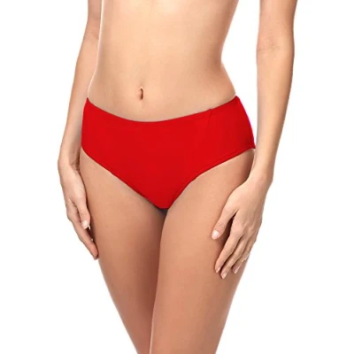 Afbeelding van Merry Style Dames Zwembroek Bikinibroekje Elastische tailleband Polyamide &amp; Elastaan Rood (4186) 44 MS ET 18