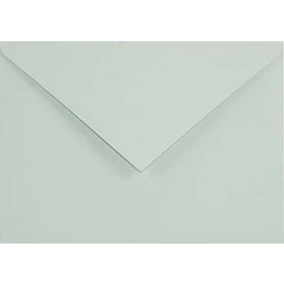 Afbeelding van Netuno 100 Pastel groene C6 enveloppen puntklep zonder venster natte lijm 114x162mm 120g Keaykolour Green elegante hoge kwaliteit feestelijke gerecycleerd uitnodigingen bedankkaartjes