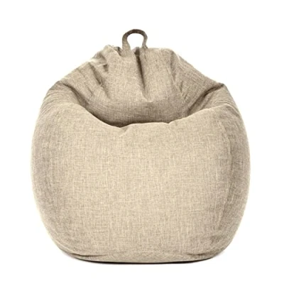 Afbeelding van Green Bean© Indoor zitzak 200 liter met EPS parels vulling Knus Zacht Wasbaar Binnen stof Vloerkussen Lounge kussen Zitkussen