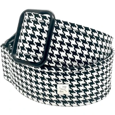 Afbeelding van Get&quot;;m Fly Collection Hounds Tooth White gitaarband