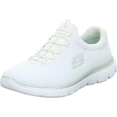 Afbeelding van Skechers SUMMITS damessneaker, wit en zilver, 35 EU