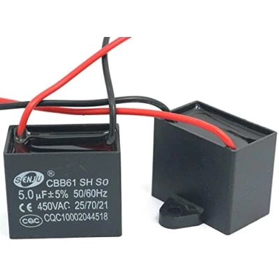 Afbeelding van Fasizi 2 stuks CBB61 5uF 450V AC 50/60Hz Airconditioner Ventilator Motor Lopende condensator:
