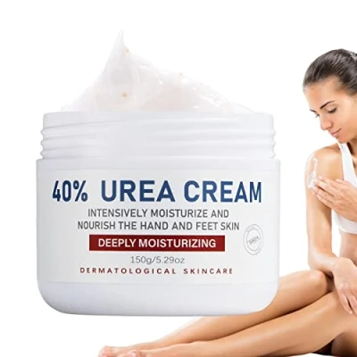 Afbeelding van Ureum Voetcrème 150g Hand Moisturizer voor Droge Huid Ureumcrème 40 procent, vochtinbrengende crème droge, gebarsten voeten, handen, ellebogen en knieën