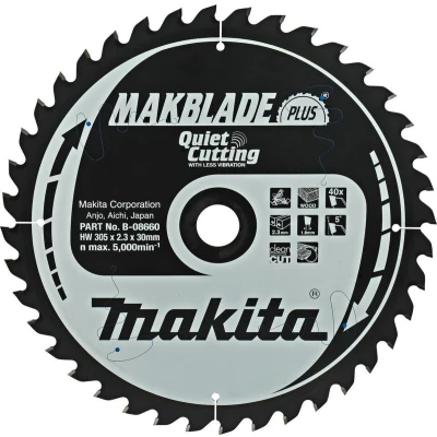 Afbeelding van Makita B 08660 Zaagb Q+C 305x30x2,3 40T 5g 305x30x1,8mm