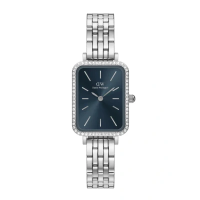 Afbeelding van Daniel Wellington Quadro Lumine Bezel LINK Arctic S Horloge silvercoloured, Maat: One Size, Silver coloured