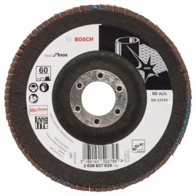 Afbeelding van Bosch Accessoires 1 Lamellenschijf 125 X581, Best for Inox haaks, 60 2608607639