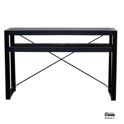 Afbeelding van Benoa Bijzettafel Britt Zwart 2 lagen 120cm